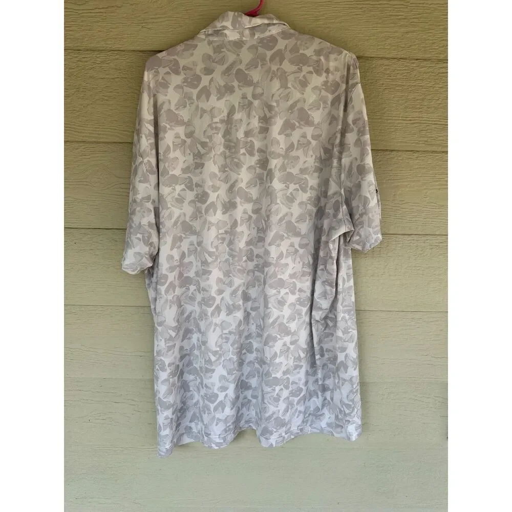 Adidas Golf Prisma Allover Print Vinoy Club 1925 Performance Polo Men's 2XL